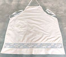 Vintage Baumwoll - Schürze mit Applikationen, fairer Versand