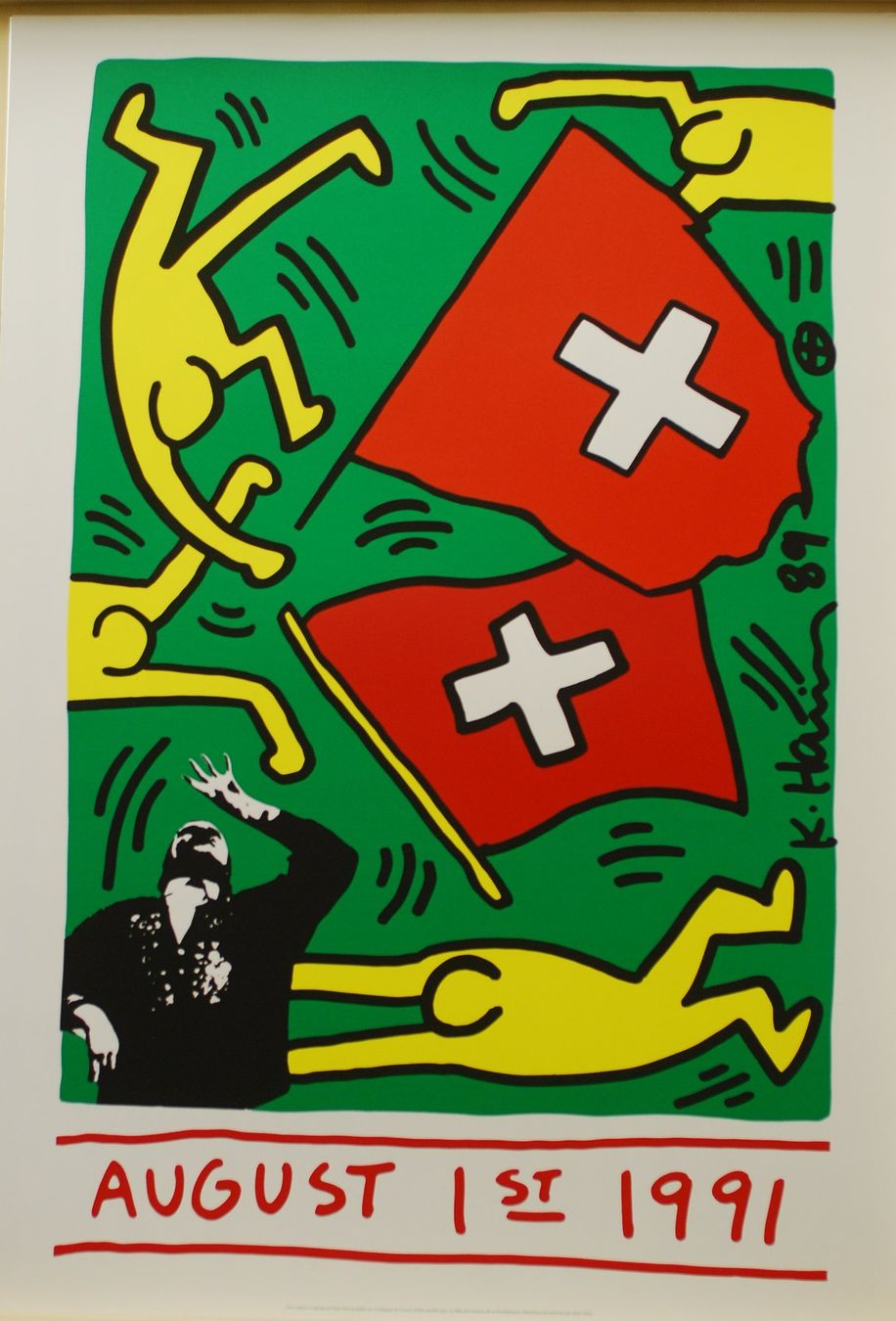 Foto & Immagini: Keith Haring, 1. August – Nuovo (secondo la descrizione) da Bern venduto da Vintage-Art-Poster