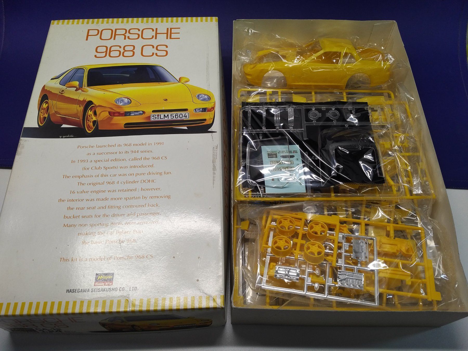 Modellini d'auto: Porsche 968 CS 1:24 Kit  Hasegawa – Nuovo e nell'imballaggio originale da Fribourg venduto da 911cc 1