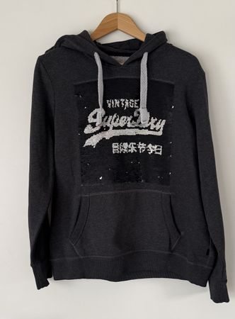 Superdry Hoodie Gr. EU 44 (L) Wende-Pailletten 