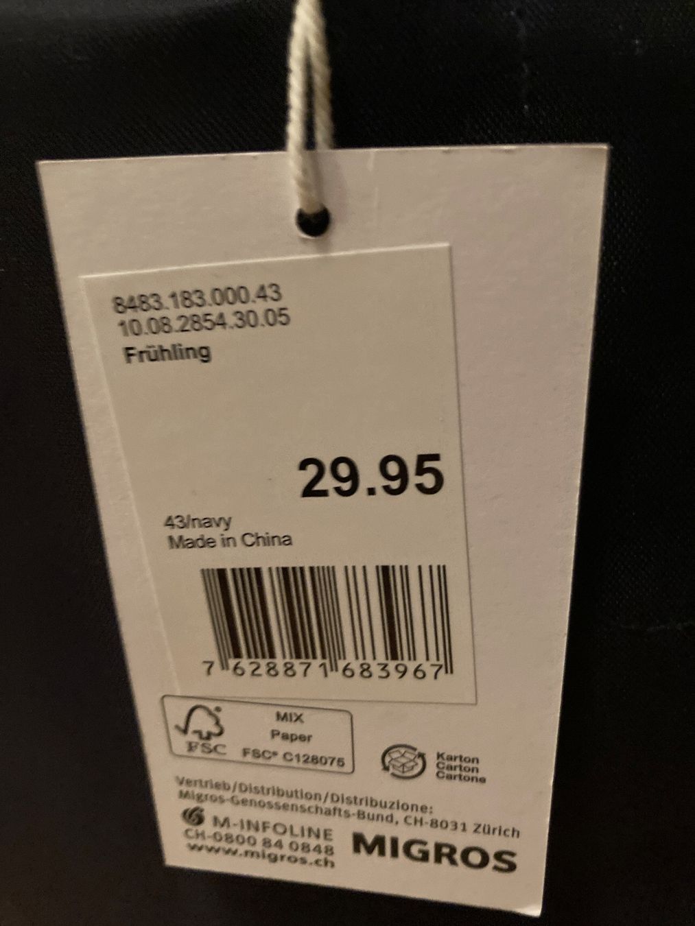 Borse: Shopper dunkelblau NEU – Nuovo e nell'imballaggio originale da Winterthur venduto da Quilterin 3