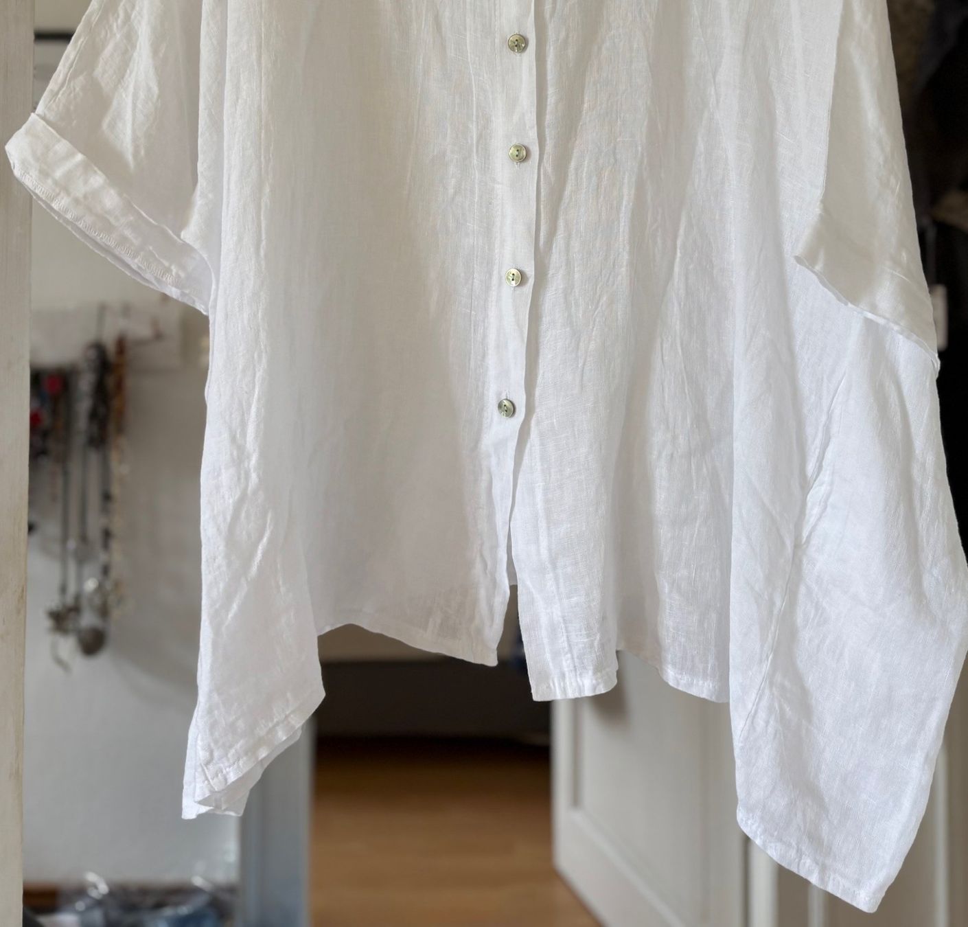 Camicette: OVERSIZE CHEMISE EN LIN! M – Nuovo e nell'imballaggio originale da Locarno venduto da NicoNion 2