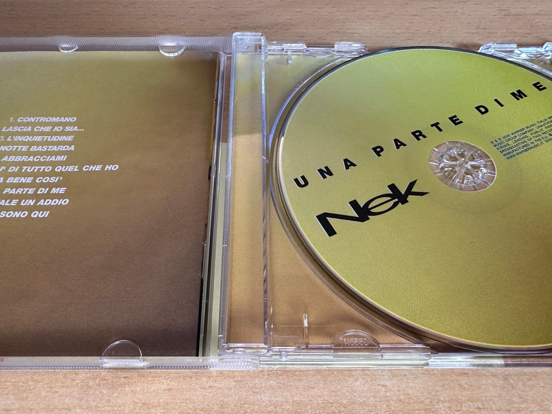 CD: Nek – Una Parte Di Me – Usato da Rikon im Tösstal venduto da Alpenmutz 2
