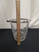 Eiskübel Glas Vintage 19 cm hoch