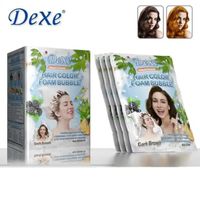 Dexe Schnell Haarfarbe Shampoo Braun – 10 Stück Karton