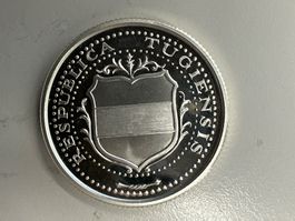 Medaille Silber 999 20g Helvetia Kt. Zug