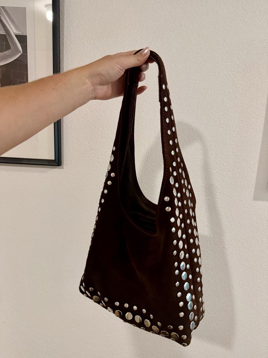 Taschen für Damen: Braune Wildleder Schultertasche – Neu (gemäss Beschreibung) aus Bottmingen von Itsclaire 6