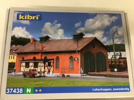 Kibri Spur N Bausatz 37438 Lokschuppen zweiständig neu i OVP