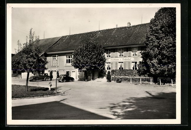 Cartes postales: Henggart, Gasthaus Bahnhof, Bes.: H. Hat – D'occasion à Berlin par bartko-reher