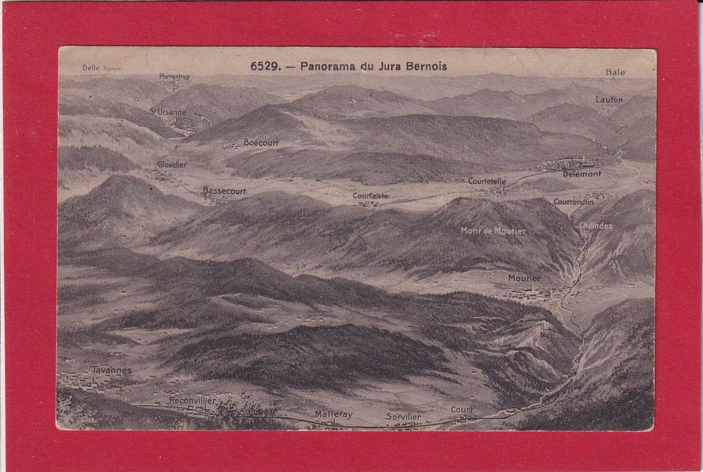 Panorama du Jura bernois 1921 Kaufen auf Ricardo