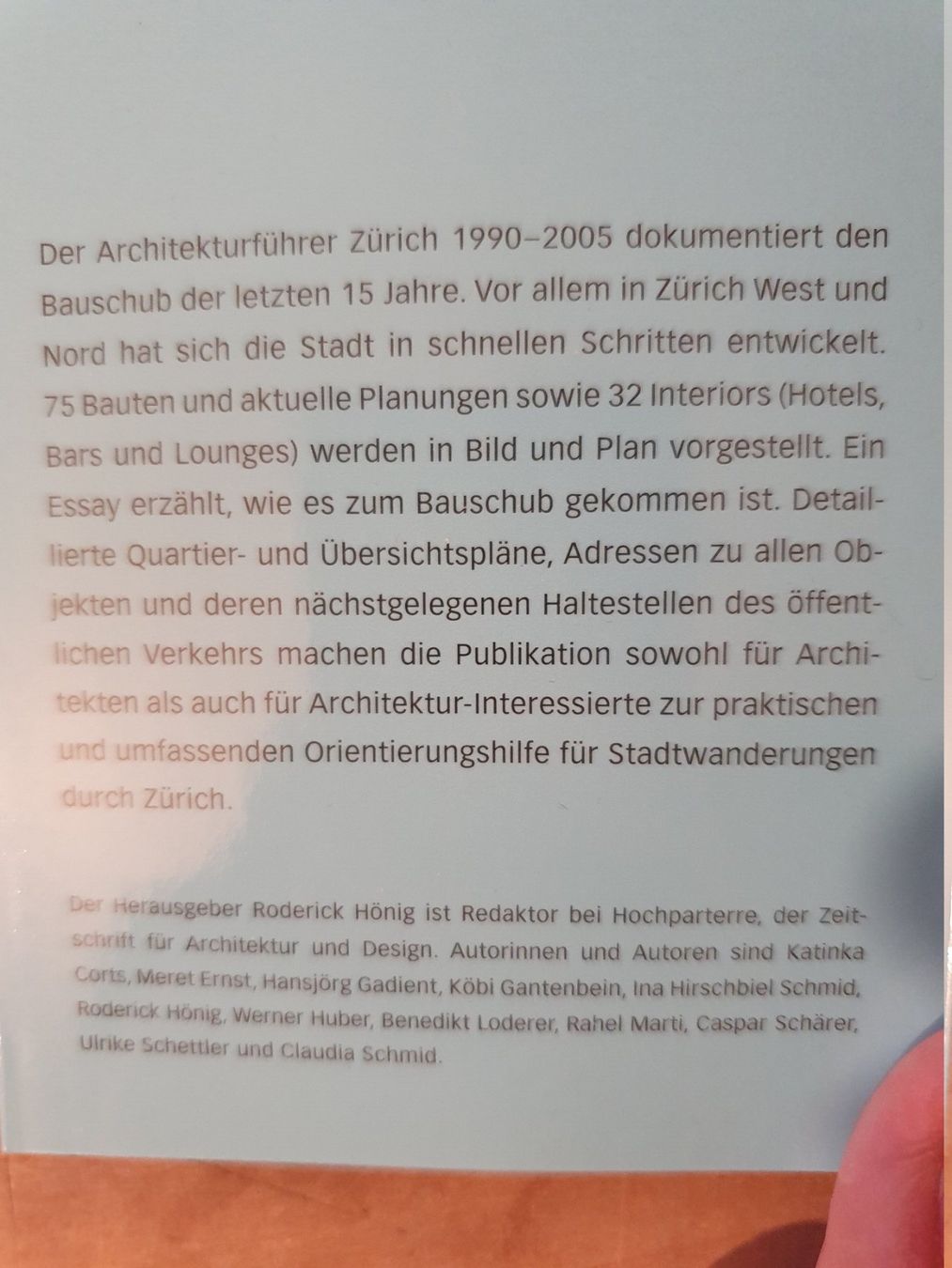 Libri: Zürich wird gebaut Roderick Höng Hochparterre – Usato da Zürich venduto da loosebone 1