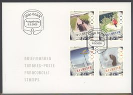 2005, FDC, Sondermarken Suisse-Mobil – ein Land unterwegs