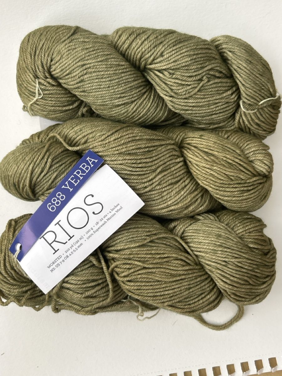 Lana: 3 pelotes Malabrigo Rios vertes – Usato da Grandvaux venduto da mai_shl9