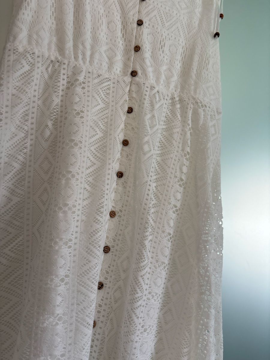 Kleider: Kleid Weiss Spitzenoptik Grösse L – Neu (gemäss Beschreibung) aus Hendschiken von Uraniali 2