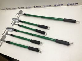 3-teiliges Gartenwerkzeug-Set – Teleskopierbar / Ausziehbar