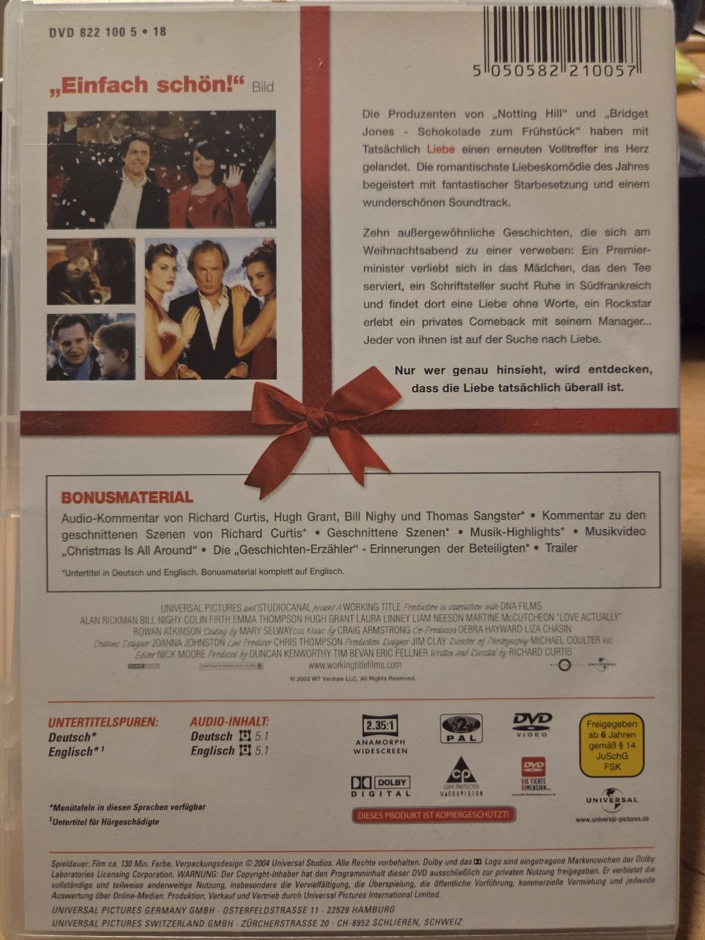 Tutti i DVDs: Tatsächlich...Liebe DVD - Romantik Komödie 209 – Usato da Dintikon venduto da Vexi 1