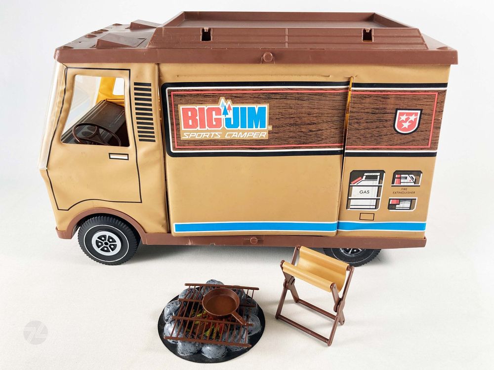 Mattel Big Jim SPORTS CAMPER Van Bus Wohnmobil Vintage 70s (Gebraucht ...
