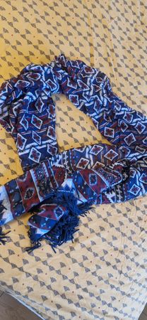 Aztec pattern scarf