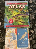 Dinosaurier  Gebundenes Buch und Holzmodell.