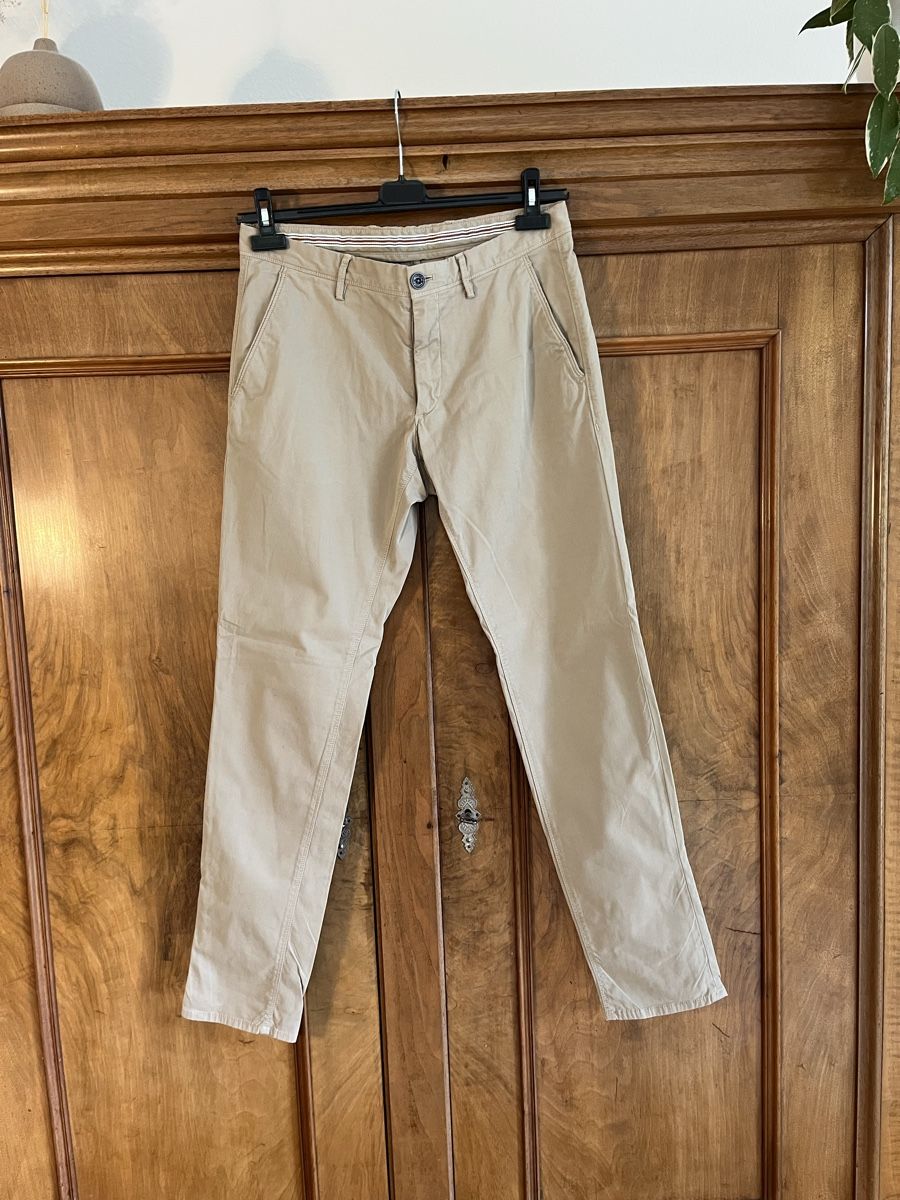 Massimo Dutti Hosen: Chino, beige, Gr. 40 (extra slim fit, Massimo Dutti – Gebraucht aus St. Gallen von Gloom22 1