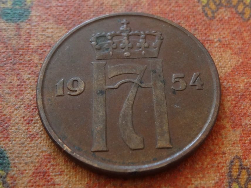 Alle Münzen: NORVEGE  5  ORE  1954 – Gebraucht aus Romanel-sur-Lausanne von Swift13
