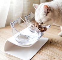 2x Doppelte Schüssel rutschfest Katze Hund - Double bol chat