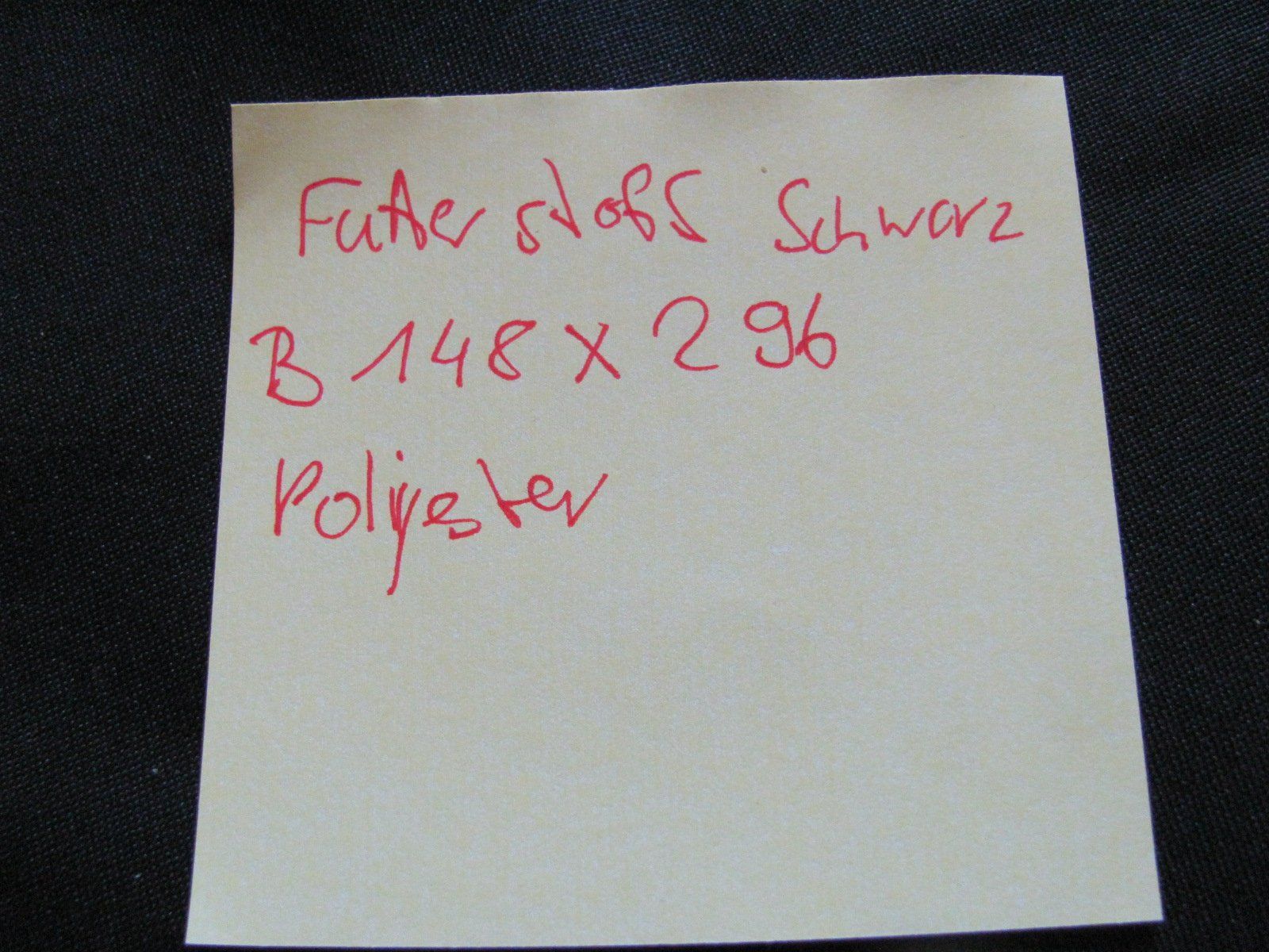 Tessuti: Schwarzer Stoff aus Polyester - 148x296cm – Nuovo (secondo la descrizione) da Kriens venduto da Miracle49 2
