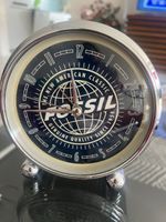 Fossil Wecker ALCL301 silberfarben guter Zustand