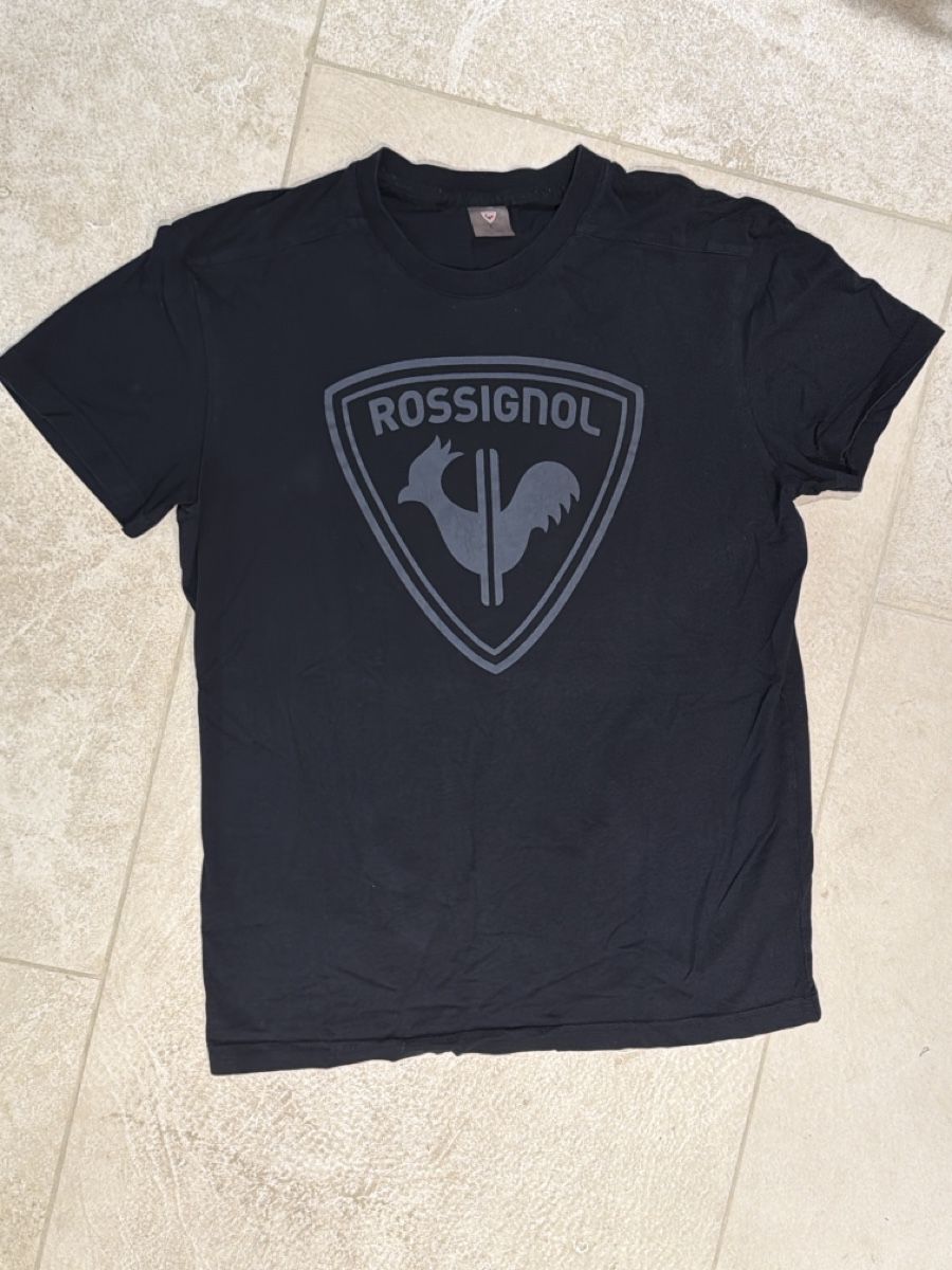 Rossignol T-shirt: Herren T-Shirt Rossignol Schwarz  – Nuovo (secondo la descrizione) da Obersaxen venduto da jen_6dnw