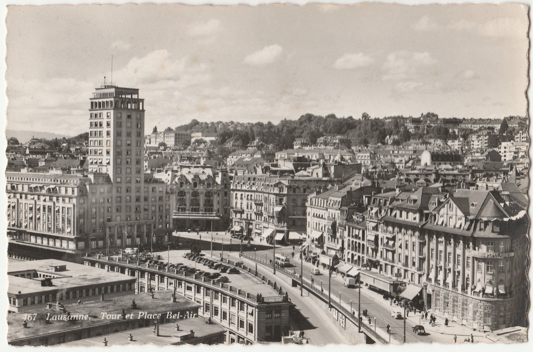 Ansichtskarten: Lausanne - (1956) – Gebraucht aus Fällanden von Blausegelfliege