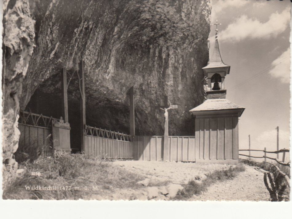 Ansichtskarten: Wildkirchli ca. 1950 – Gebraucht aus Bürglen TG von StampGraf