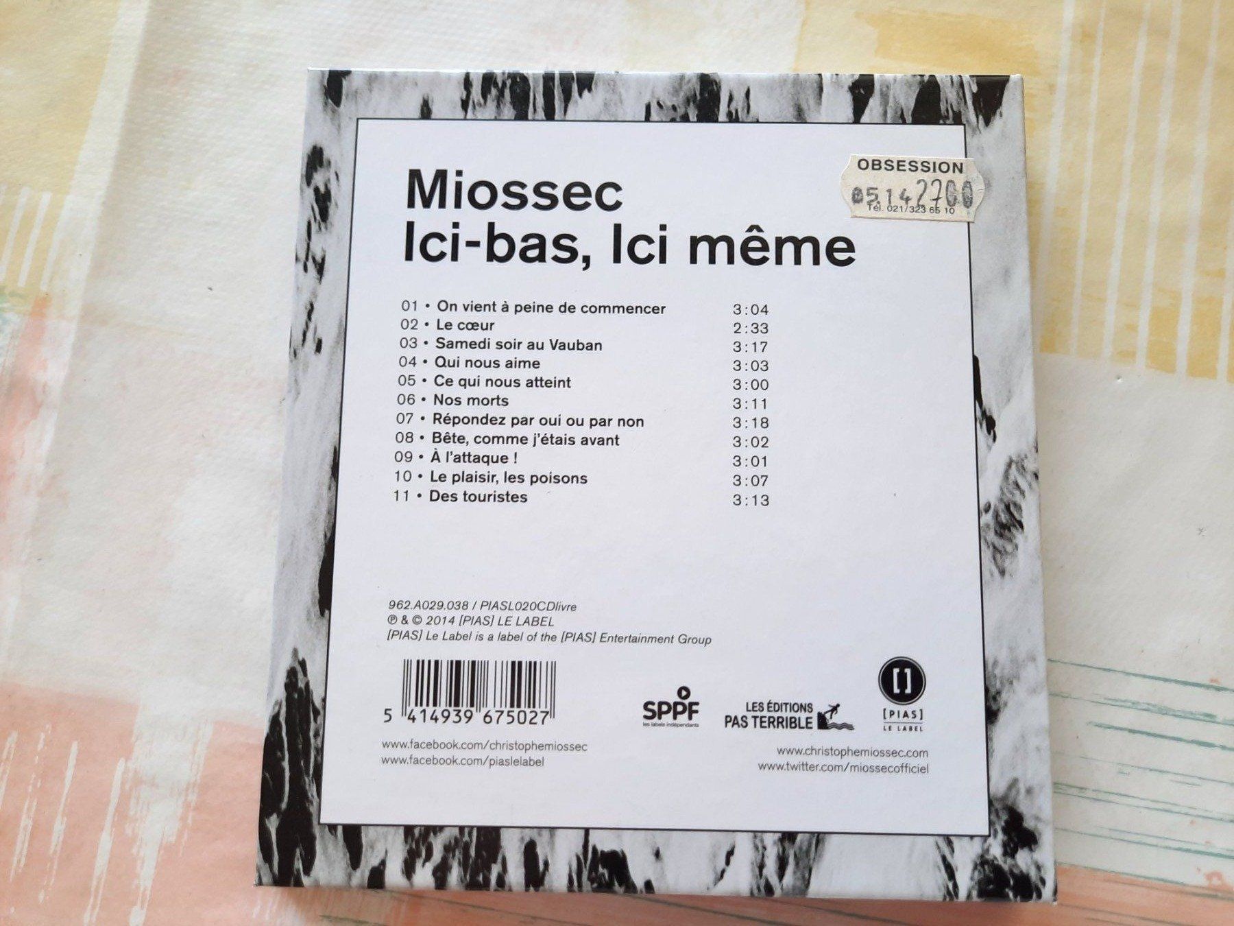 CD: CD Miossec - Ici bas ici même – Usato da Pully venduto da bro_n52j 1