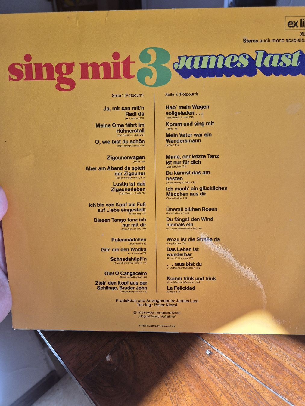 Dischi in vinile: James Last - Sing Mit 3 - Schallplatte - Party Hits! – Usato da Grandval venduto da JeroenK 1