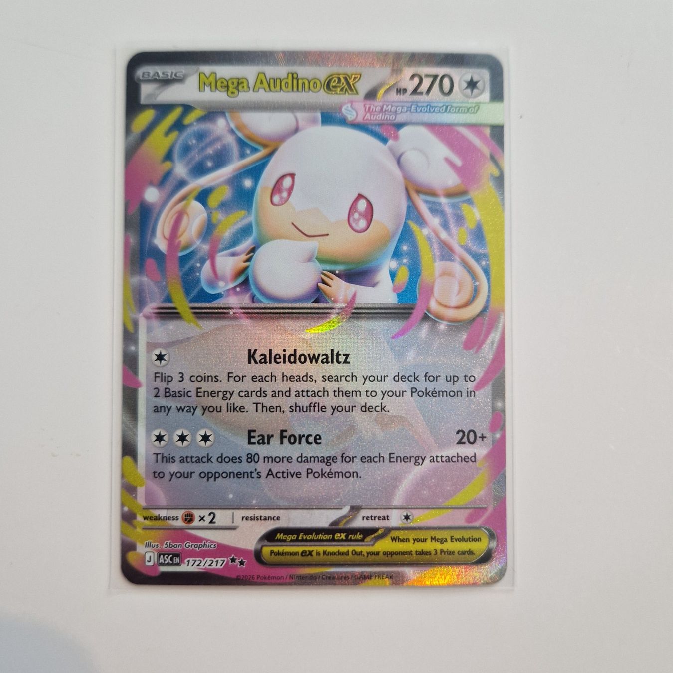 Pokémon Sammelbilder & Trading cards: Mega Audino  Ascended Heroes 172/217 EN – Gebraucht aus Brugg AG von Sasch09