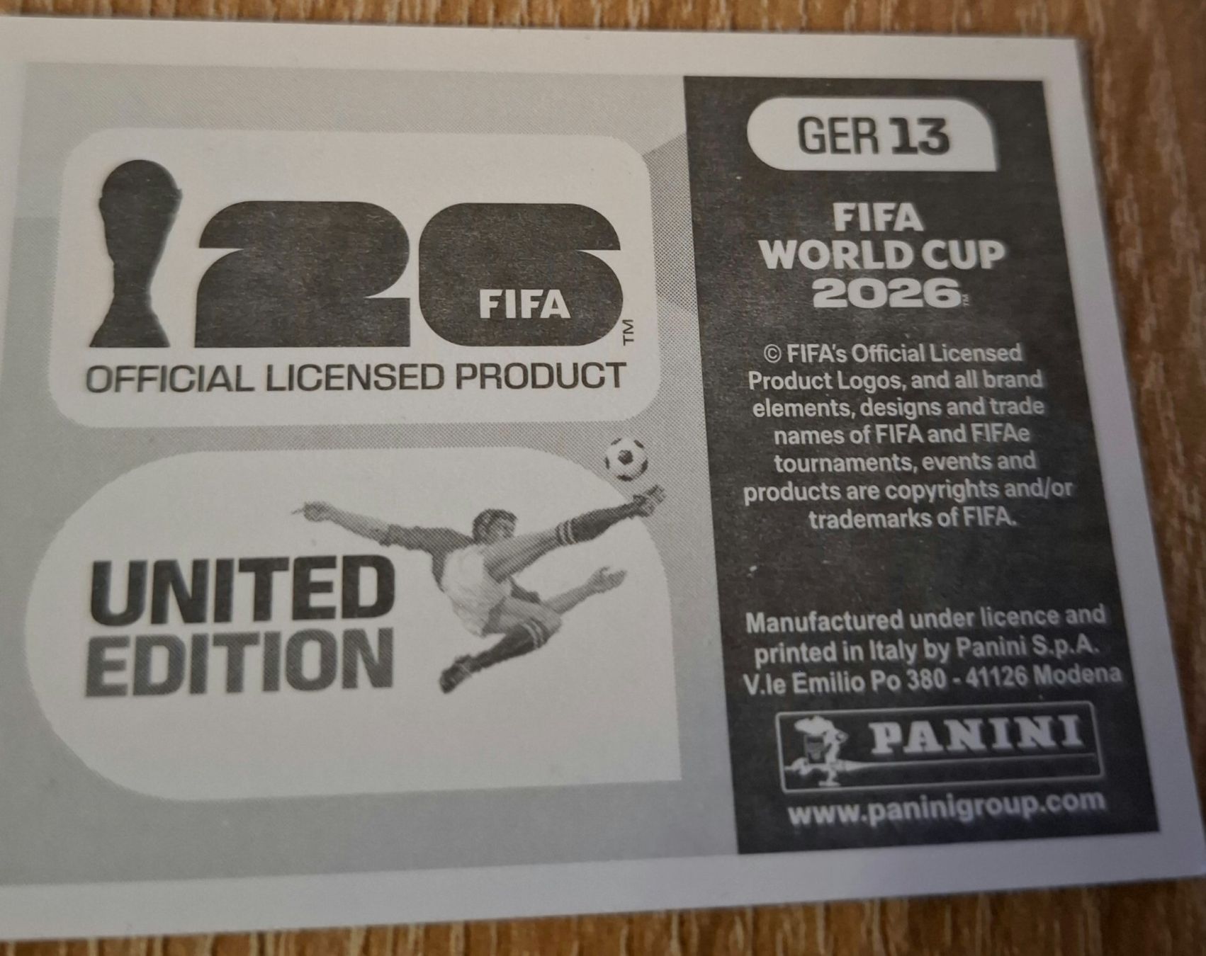 Panini Sammelbilder & Trading cards: WM 2026 Paninibild Nr. GER13.. – Neu (gemäss Beschreibung) aus Rotkreuz von keerthdi 1