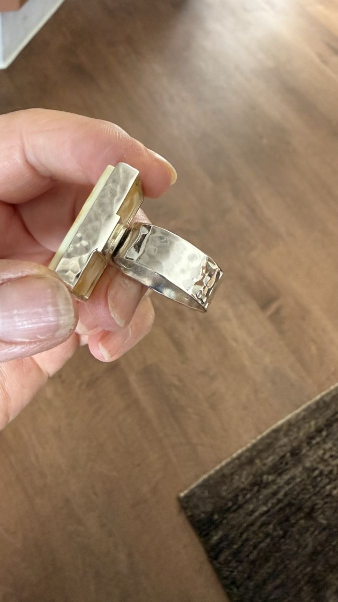 Ringe: Milchiger Bernstein-Silberring – Neu und originalverpackt aus Ebikon von Leonidas2 3