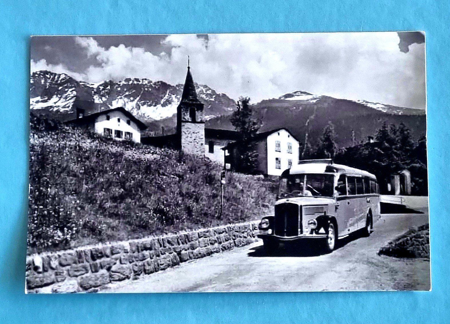 Cartoline postali: Verbier - Postauto SAURER - Photo – Usato da Rothrist venduto da RROENK