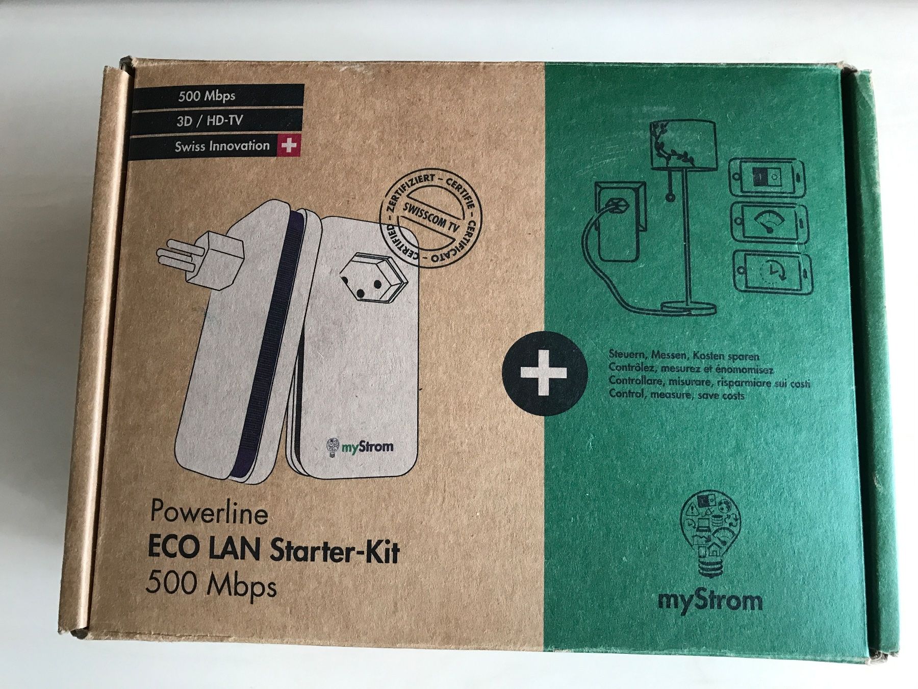 myStrom Lecteurs & Adaptateurs: Powerline ECO LAN Starter-Kit 500 Mbps my Strom – Neuf avec emballage d'origine à Russikon par Pshalom 1