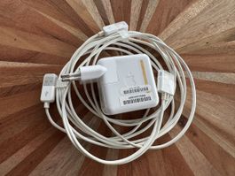 Apple iPod 30-Pin Firewire Ladekabel + Netzteil XXL Y Kabel