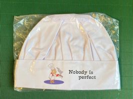 Profi-Kochmütze "Nobody is perfect"