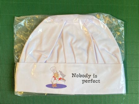Profi-Kochmütze "Nobody is perfect"