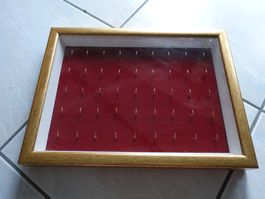 Vitrine / Wandschrank mit Glastür, Holz, Vintage