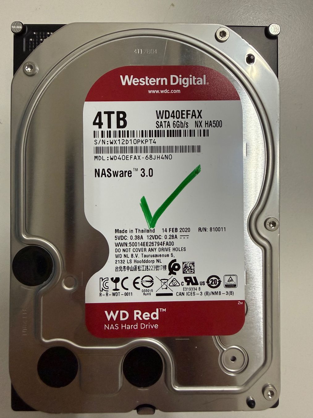 Western Digital Dischi rigidi: WD Red 4TB NAS Festplatte – Usato da Widnau venduto da Allrounder2000