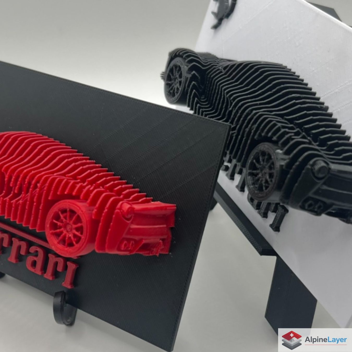 Statuette: LaFerrari Layered Sculpture 3D Printed White Black – Nuovo (secondo la descrizione) da Losone venduto da AlpineLayer 7