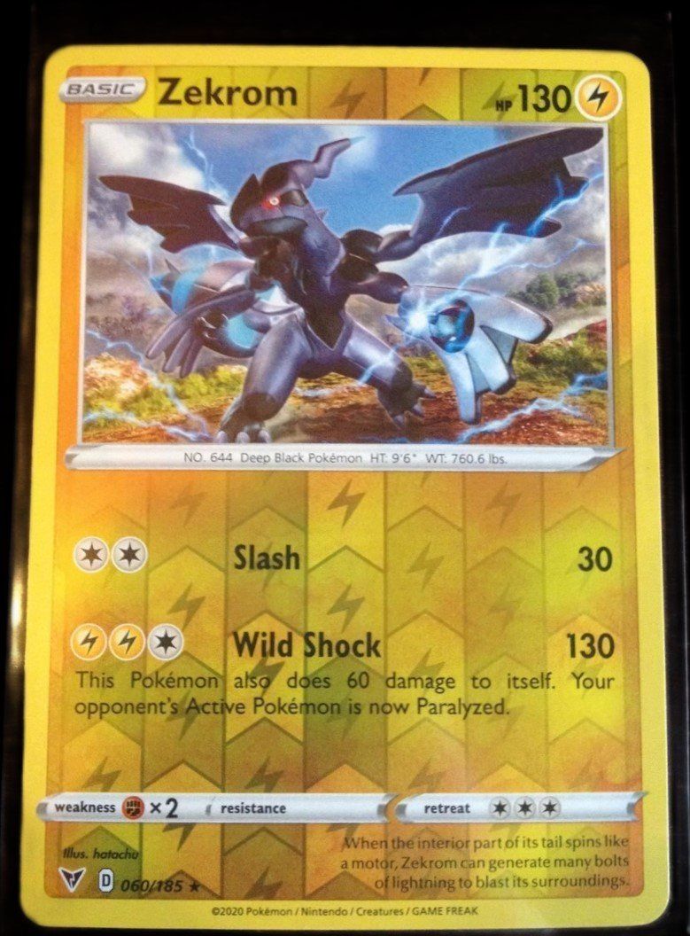 Pokémon Sammelbilder & Trading cards: Zekrom 060/185  Reverse Holo  - Pokémon Vivid Voltage – Neu und originalverpackt aus Farvagny-le-Grand von LaCaverne