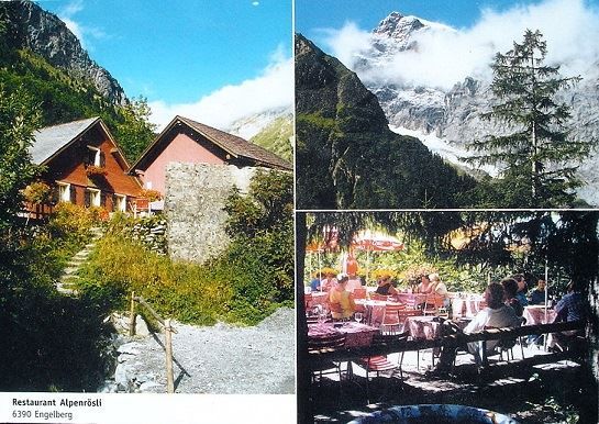 Cartoline postali: ENGELBERG Restaurant Alpenrösli – Usato da Jona venduto da philajona