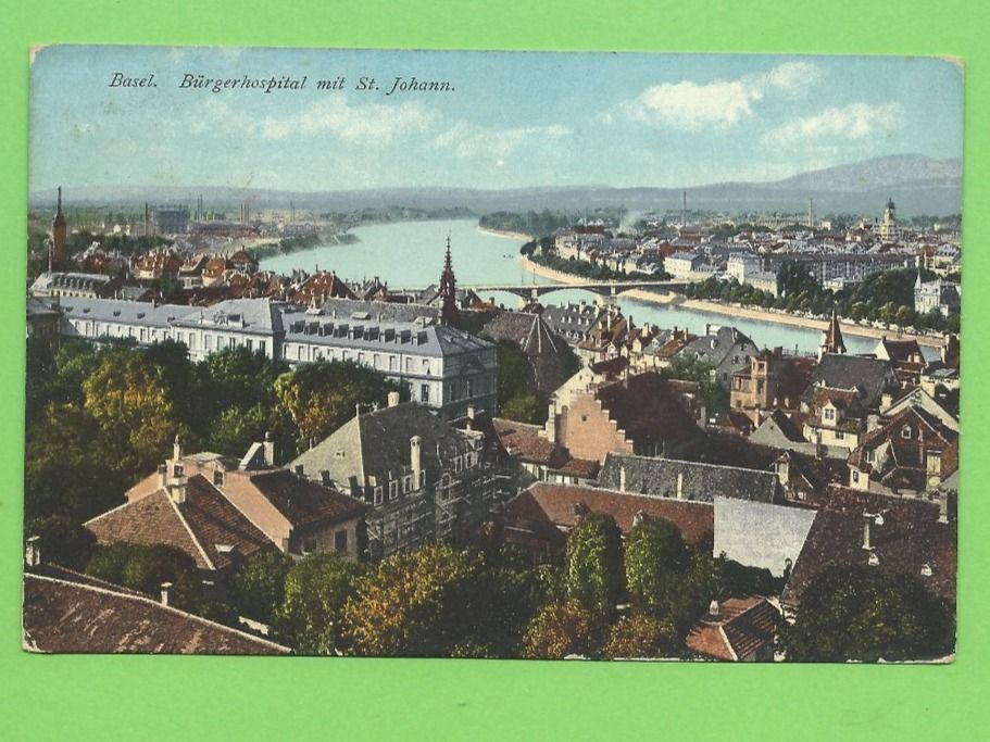 Cartes postales: Basel, Bürgerhospital mit St. Johann – D'occasion à Zürich par t24_de