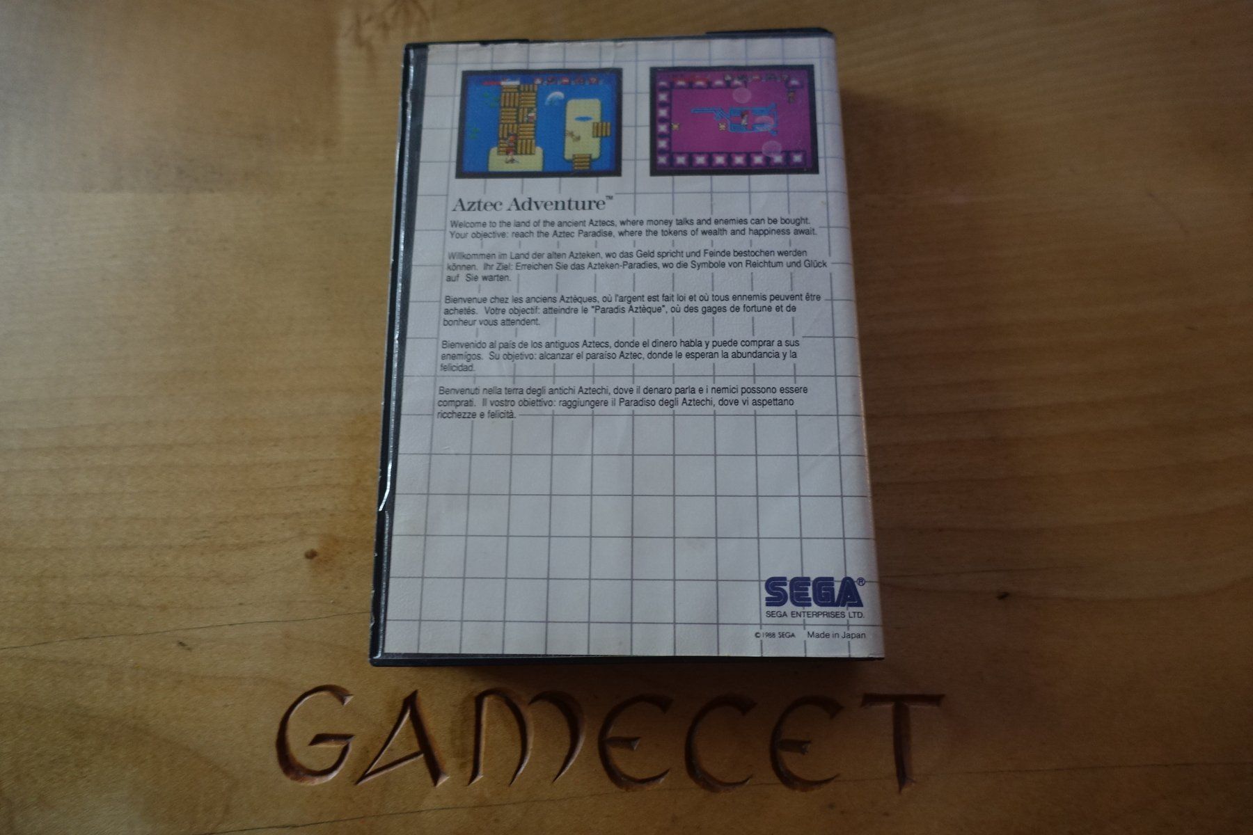 Sega Giochi: Aztec Adventure - Master System – Usato da Steinach venduto da Gamecet 2