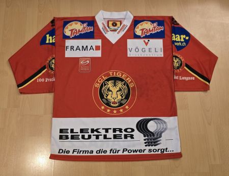 Langnau Tigers Eishockey RetroTrikot, XL (mit autogrammen)