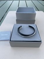 Bracelet Calvin Klein bicolore noir argent état neuf